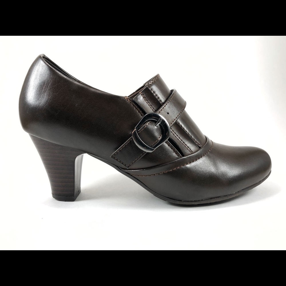 Pierre Dumas Flexibles Buckle Ankle Boots Size 8.5